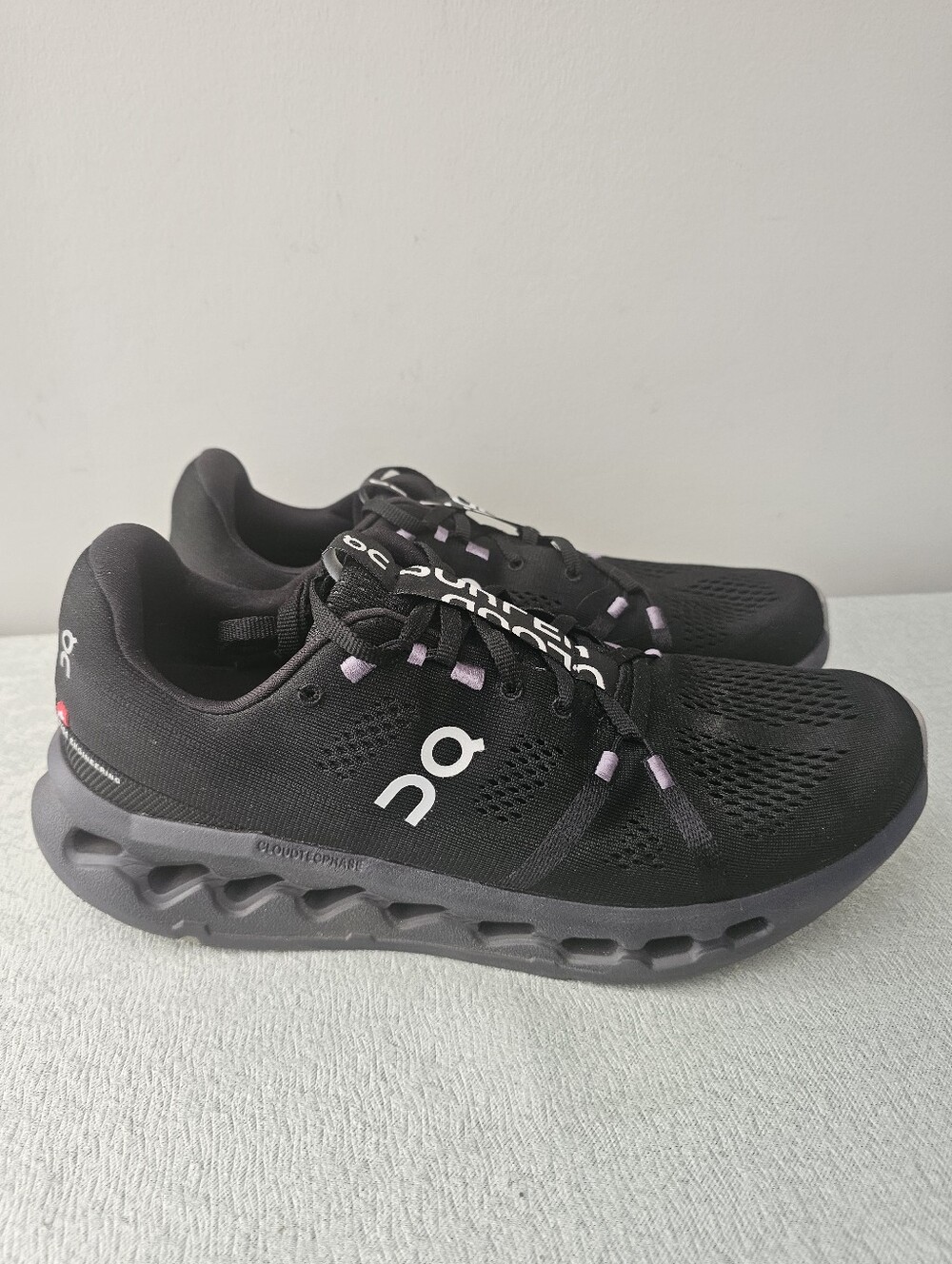 ONN Running Mens Black Cloudsurfer Athletic Shoes, Sneakers